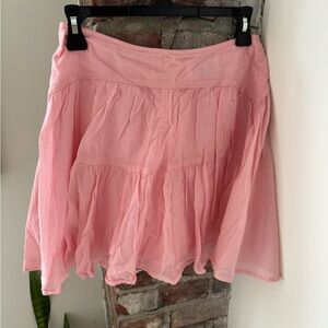 J.Crew Tiered Pink Skirt
